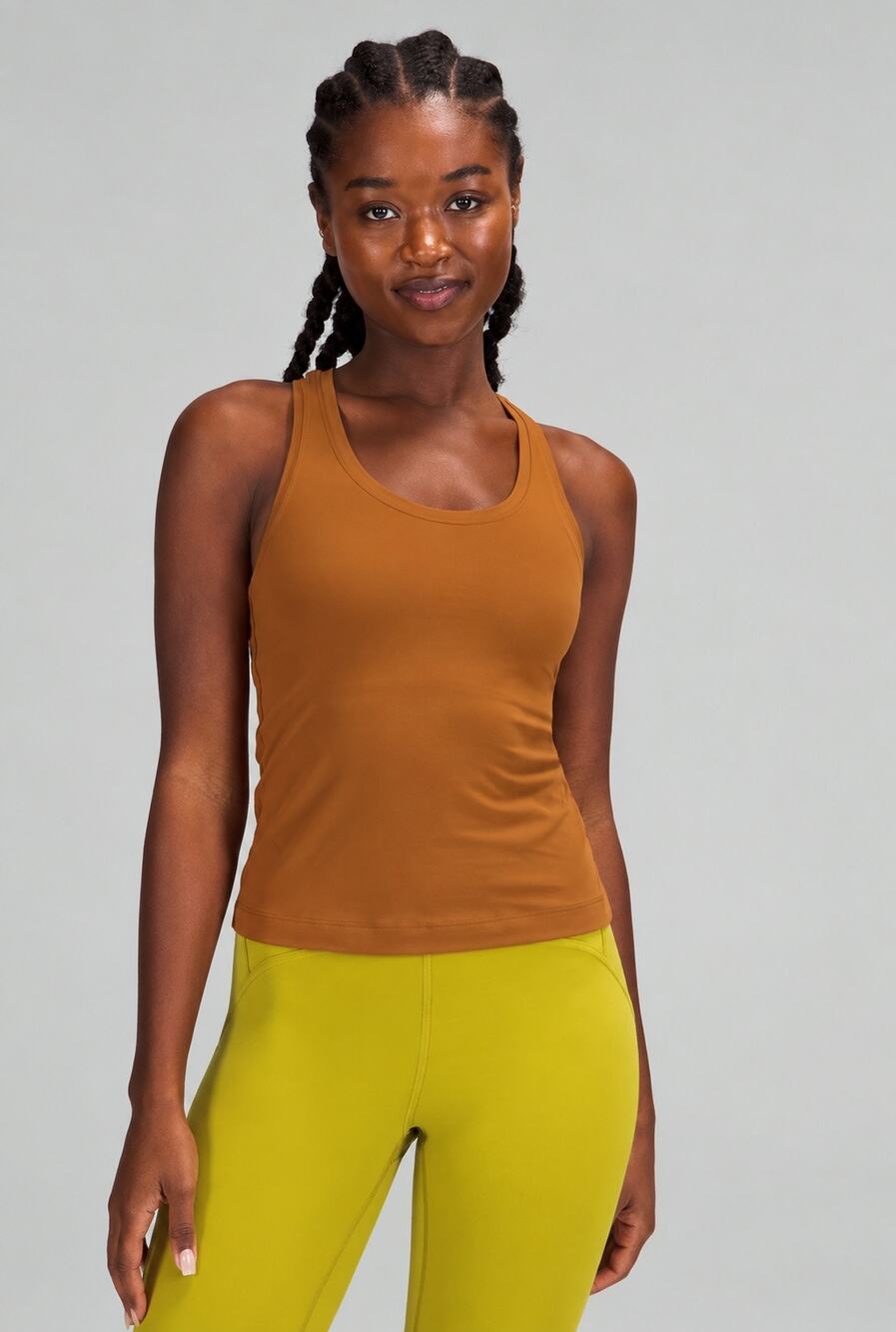 Lululemon Cool Racerback Tank Shorter Length Copper Brown Women’s 12